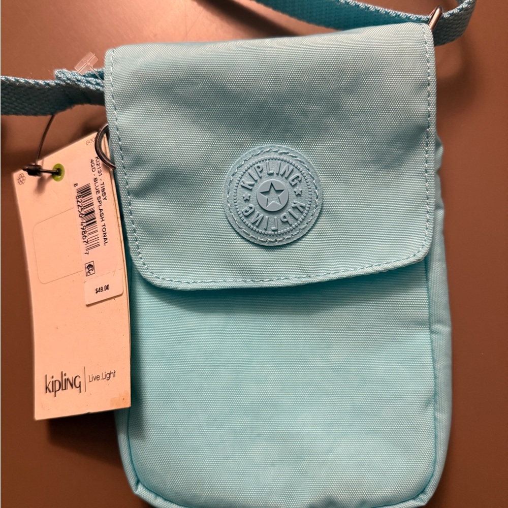 Kipling Tissy Aqua Crossbody Bag phone bag - Picture 3 of 8